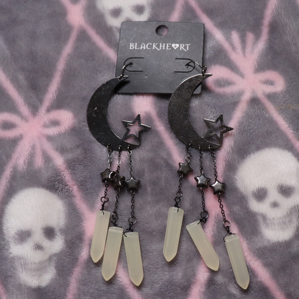 Moon and star Earrings NWT